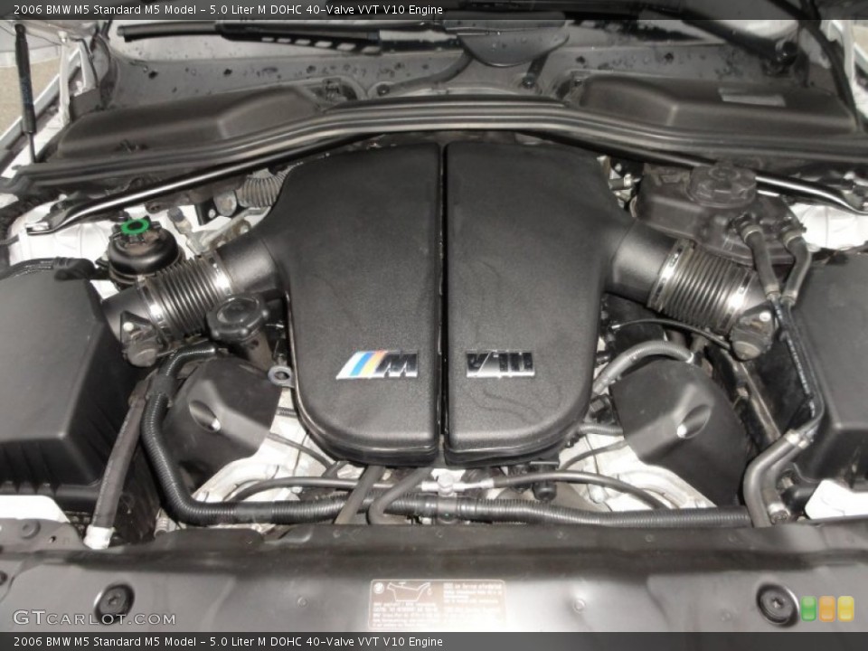 5.0 Liter M DOHC 40-Valve VVT V10 Engine for the 2006 BMW M5 #56908576