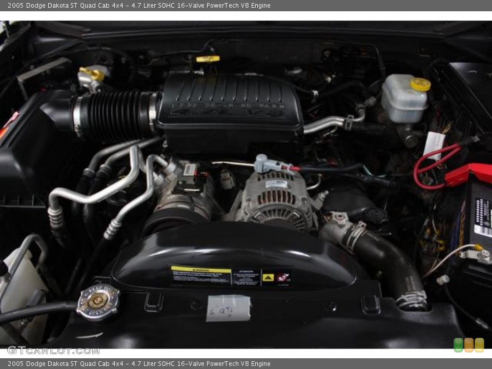 4.7 Liter SOHC 16-Valve PowerTech V8 Engine for the 2005 Dodge Dakota #56917909