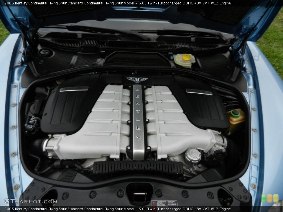 6.0L Twin-Turbocharged DOHC 48V VVT W12 Engine for the 2006 Bentley Continental Flying Spur #56987366