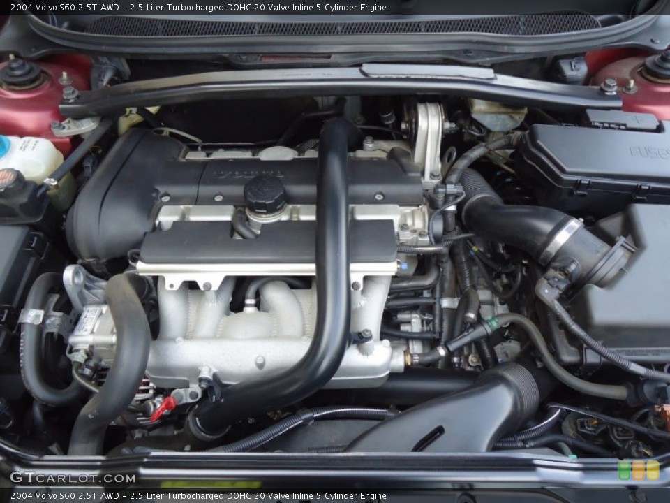 2.5 Liter Turbocharged DOHC 20 Valve Inline 5 Cylinder Engine for the 2004 Volvo S60 #56999940