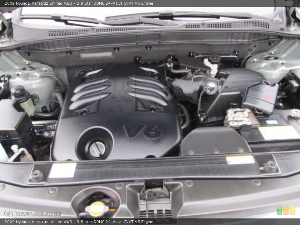 3.8 Liter DOHC 24-Valve CVVT V6 Engine for the 2009 Hyundai Veracruz #57003255