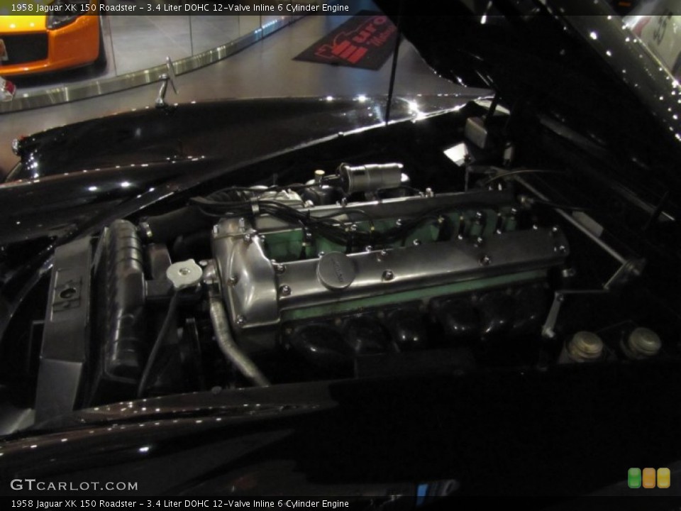 3.4 Liter DOHC 12-Valve Inline 6 Cylinder 1958 Jaguar XK Engine