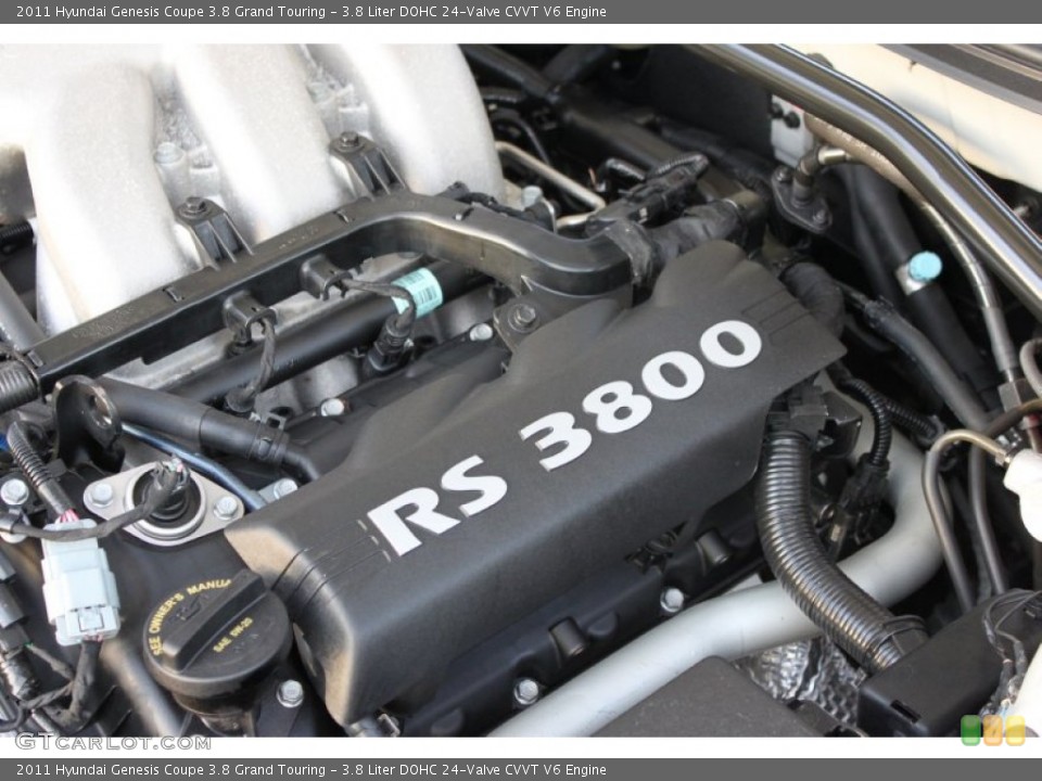 3.8 Liter DOHC 24-Valve CVVT V6 Engine for the 2011 Hyundai Genesis Coupe #57015606