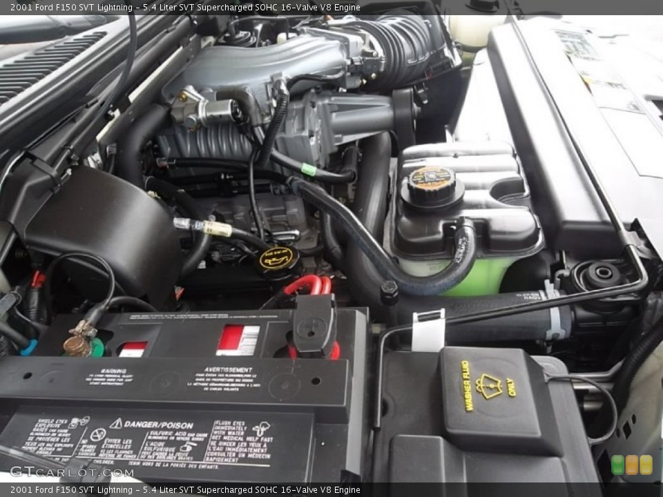 5.4 Liter SVT Supercharged SOHC 16-Valve V8 Engine for the 2001 Ford F150 #57016852