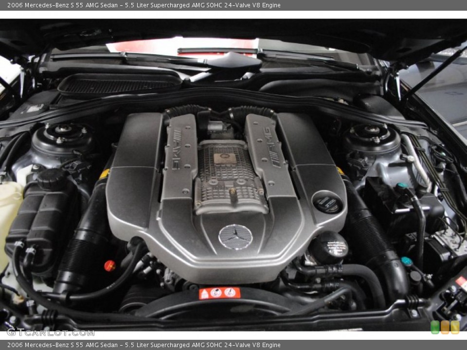5.5 Liter Supercharged AMG SOHC 24-Valve V8 Engine for the 2006 Mercedes-Benz S #57043979