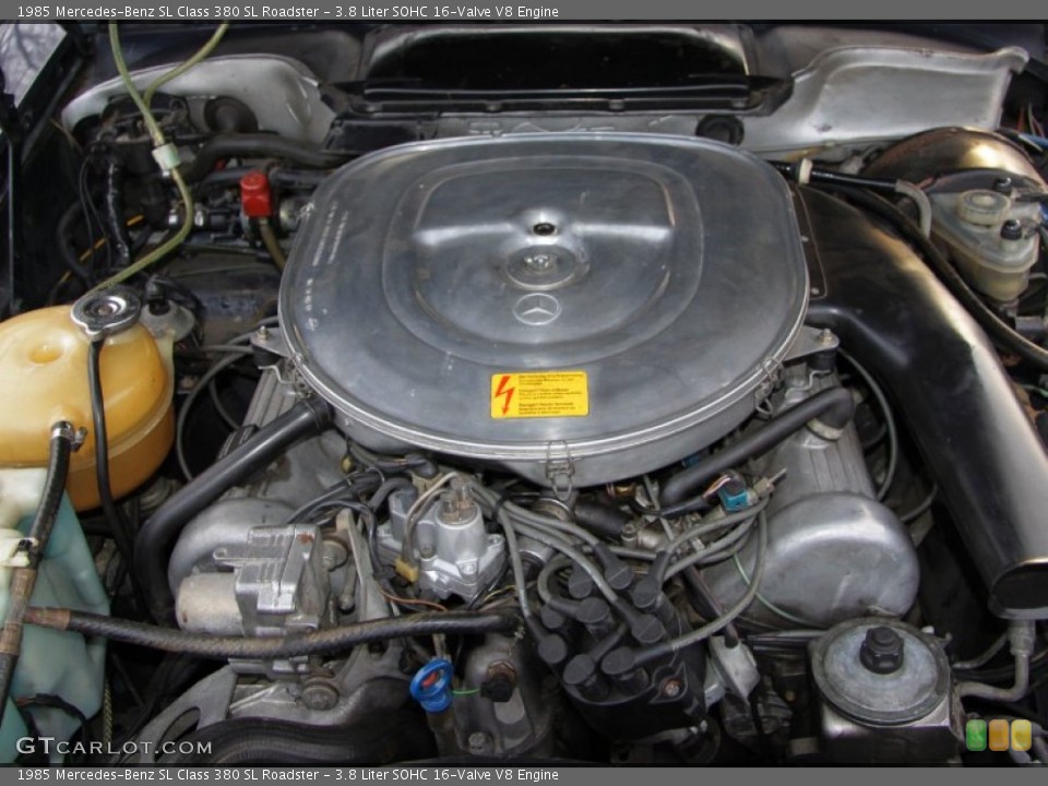 3.8 Liter SOHC 16-Valve V8 Engine for the 1985 Mercedes-Benz SL Class #57060694