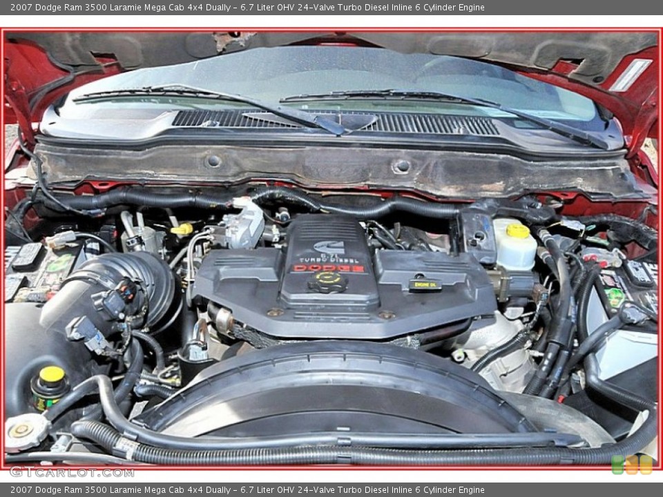 6.7 Liter OHV 24-Valve Turbo Diesel Inline 6 Cylinder Engine for the 2007 Dodge Ram 3500 #57063020