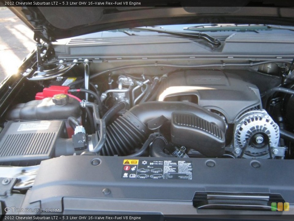5.3 Liter OHV 16-Valve Flex-Fuel V8 Engine for the 2012 Chevrolet Suburban #57075740