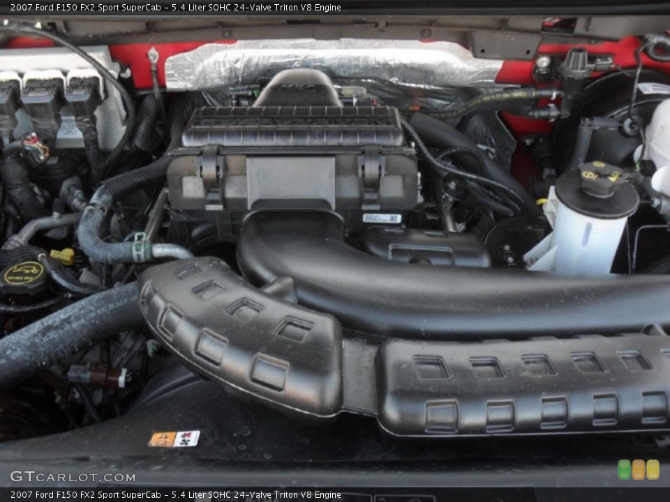 5.4 Liter SOHC 24-Valve Triton V8 2007 Ford F150 Engine