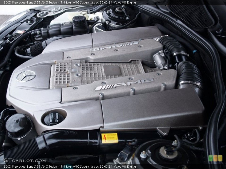 5.4 Liter AMG Supercharged SOHC 24-Valve V8 Engine for the 2003 Mercedes-Benz S #57113599