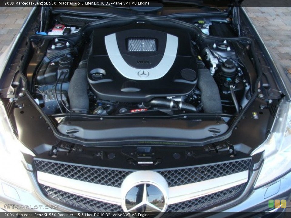 5.5 Liter DOHC 32-Valve VVT V8 Engine for the 2009 Mercedes-Benz SL #57122974