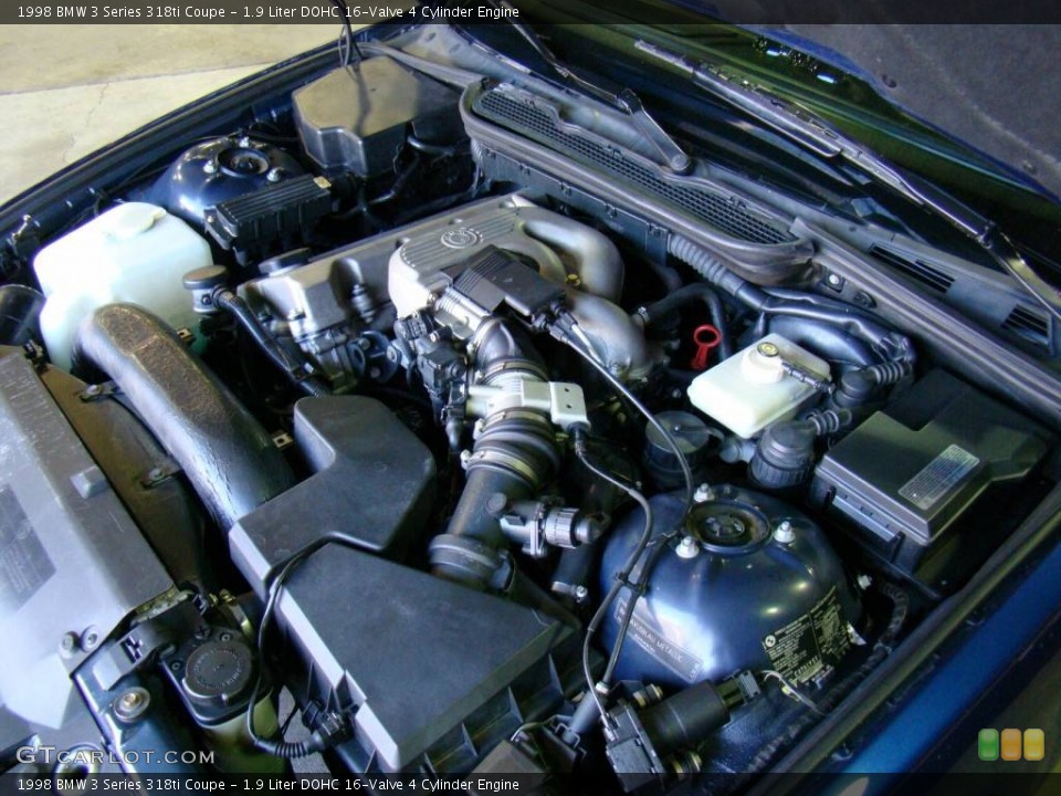 1.9 Liter DOHC 16-Valve 4 Cylinder Engine for the 1998 BMW 3 Series #57150799