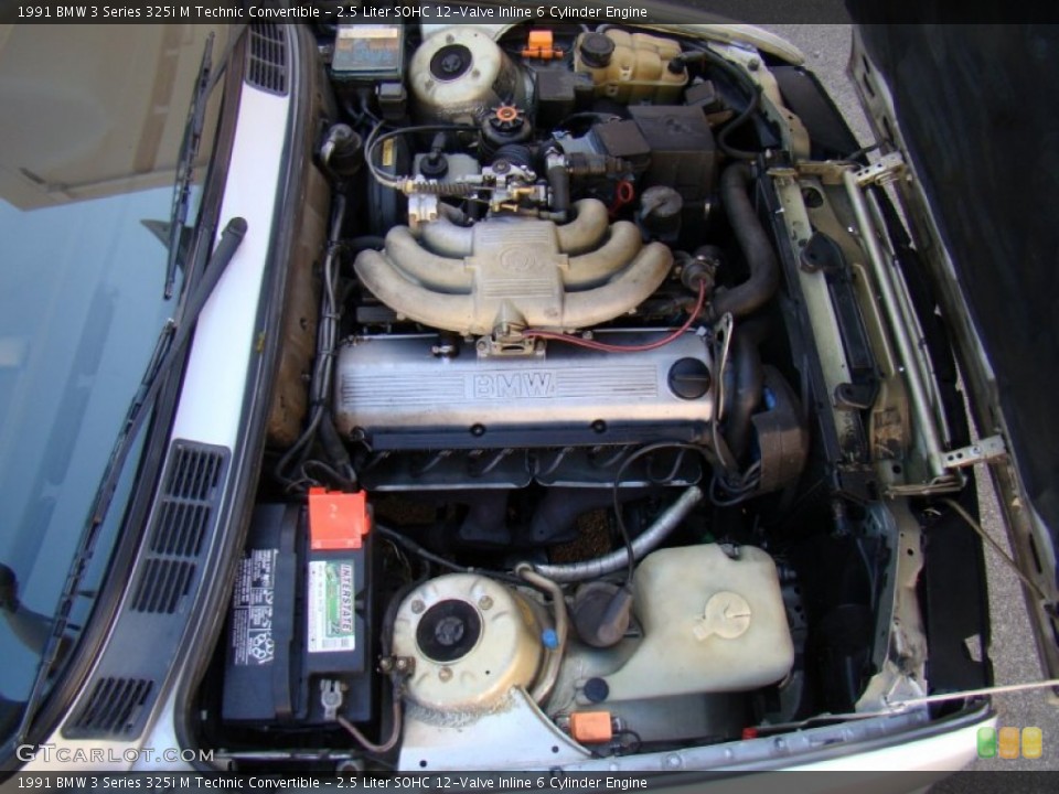 2.5 Liter SOHC 12-Valve Inline 6 Cylinder Engine for the 1991 BMW 3 Series #57152011