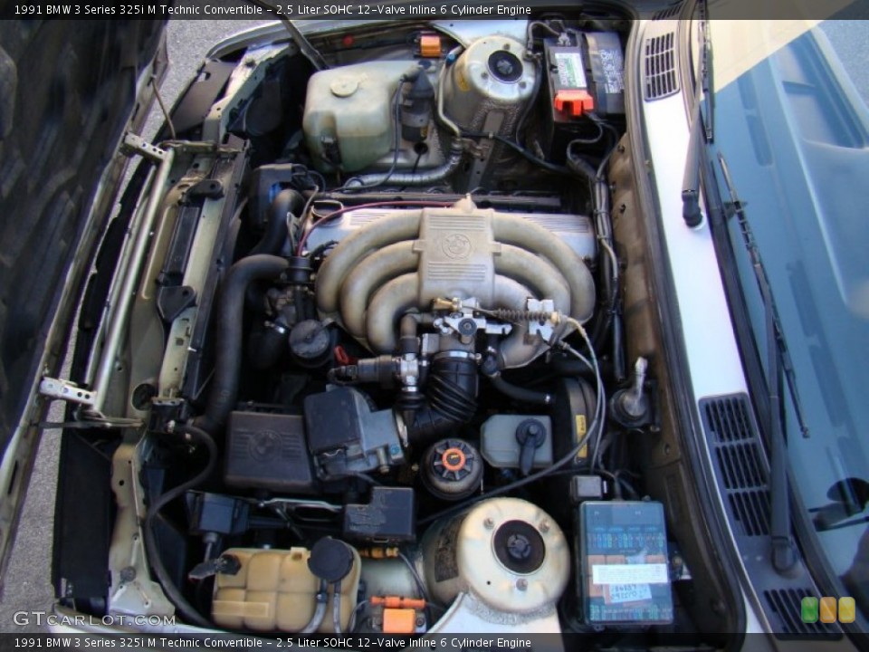 2.5 Liter SOHC 12-Valve Inline 6 Cylinder Engine for the 1991 BMW 3 Series #57152084