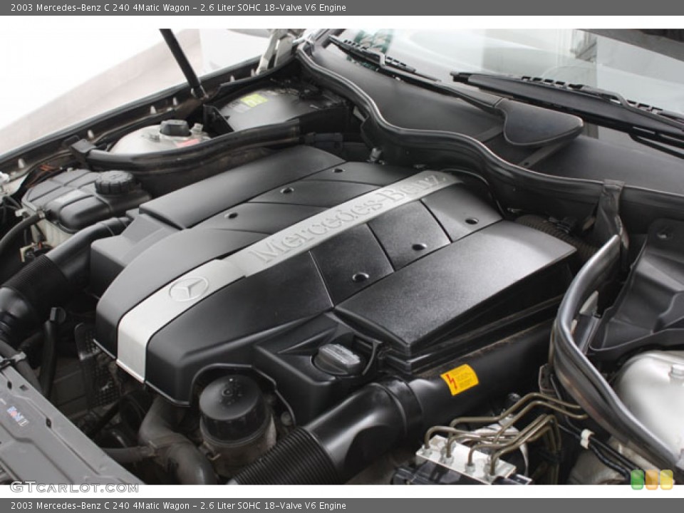 2.6 Liter SOHC 18-Valve V6 Engine for the 2003 Mercedes-Benz C #57160782
