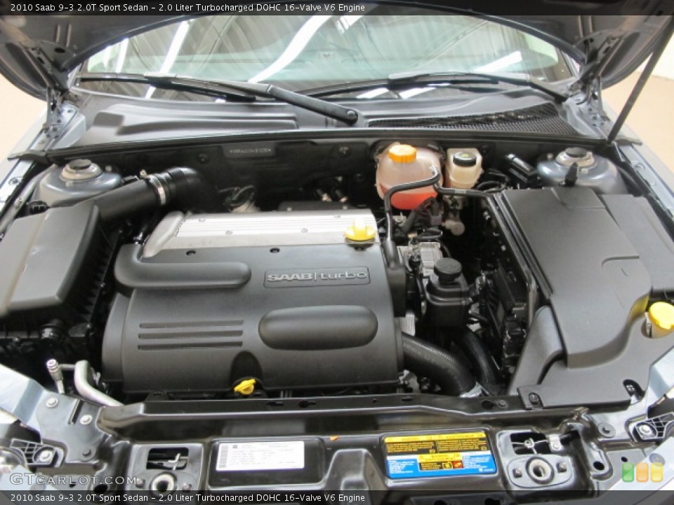 2.0 Liter Turbocharged DOHC 16-Valve V6 Engine for the 2010 Saab 9-3 #57175368