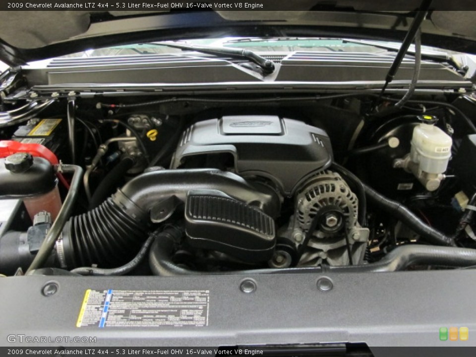 5.3 Liter Flex-Fuel OHV 16-Valve Vortec V8 Engine for the 2009 Chevrolet Avalanche #57193195