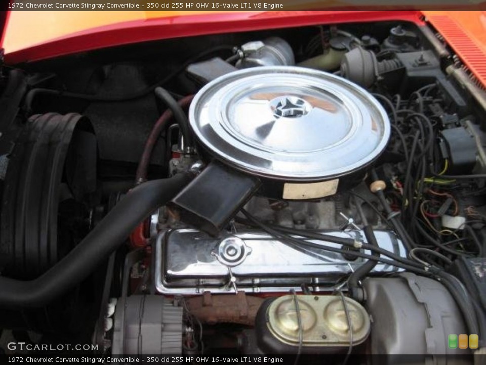 350 cid 255 HP OHV 16-Valve LT1 V8 Engine for the 1972 Chevrolet Corvette #57194074