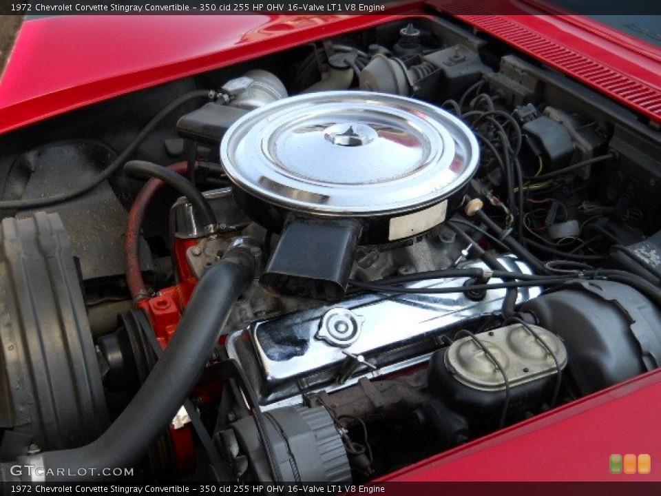350 cid 255 HP OHV 16-Valve LT1 V8 Engine for the 1972 Chevrolet Corvette #57194110