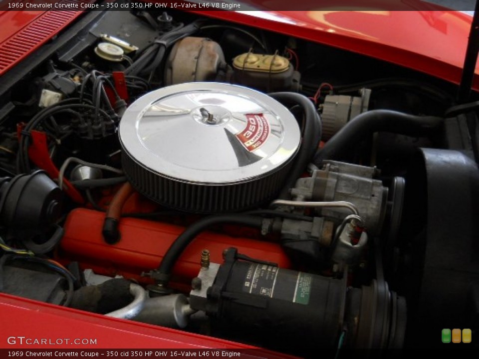 350 cid 350 HP OHV 16-Valve L46 V8 Engine for the 1969 Chevrolet Corvette #57194392
