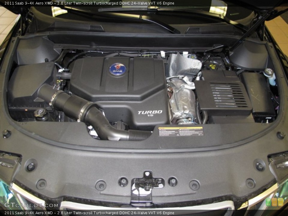 2.8 Liter Twin-scroll Turbocharged DOHC 24-Valve VVT V6 Engine for the 2011 Saab 9-4X #57198161