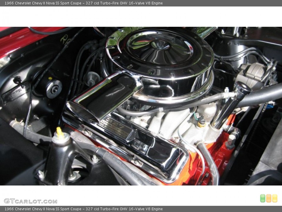 327 cid Turbo-Fire OHV 16-Valve V8 Engine for the 1966 Chevrolet Chevy II #57214115