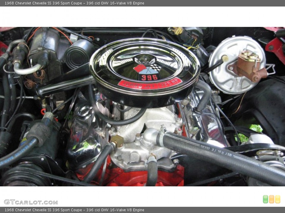 396 cid OHV 16-Valve V8 Engine for the 1968 Chevrolet Chevelle #57215380