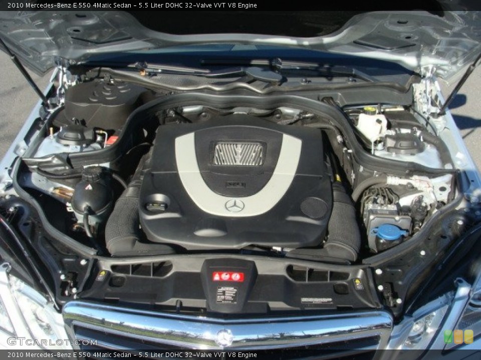 5.5 Liter DOHC 32-Valve VVT V8 2010 Mercedes-Benz E Engine