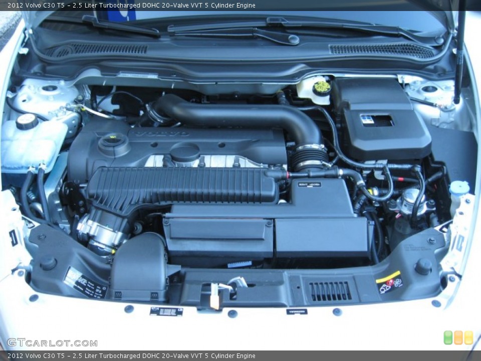 2.5 Liter Turbocharged DOHC 20-Valve VVT 5 Cylinder Engine for the 2012 Volvo C30 #57235459