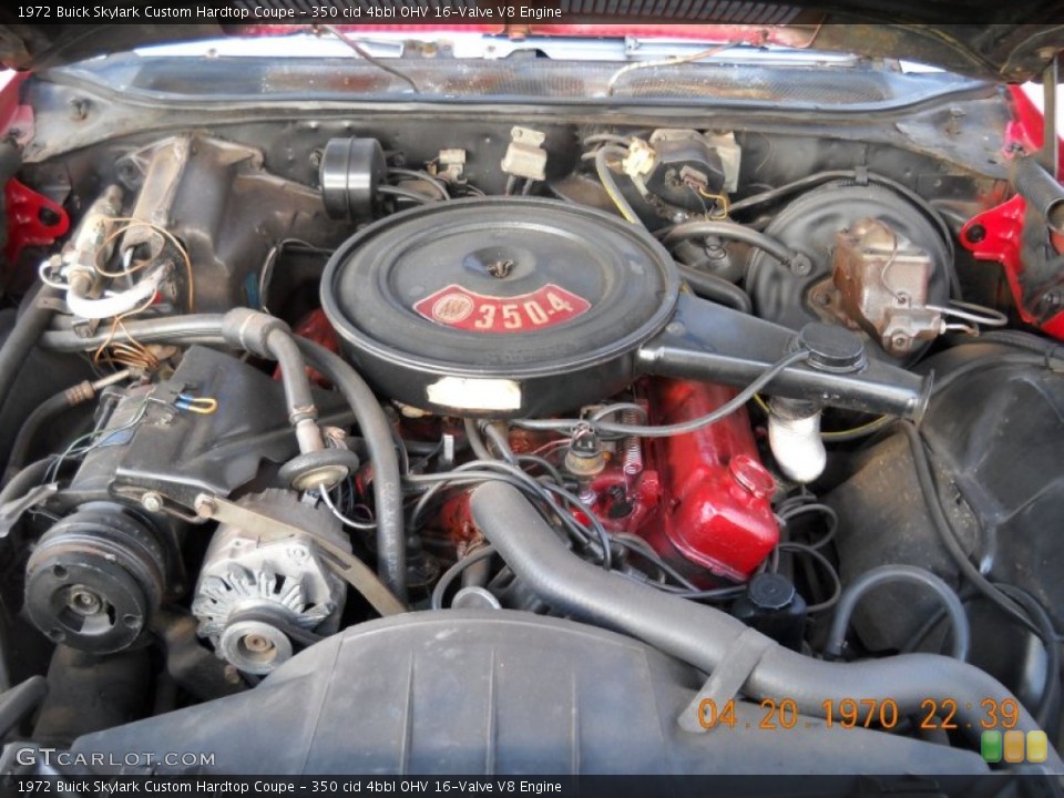 350 cid 4bbl OHV 16-Valve V8 Engine for the 1972 Buick Skylark #57269036
