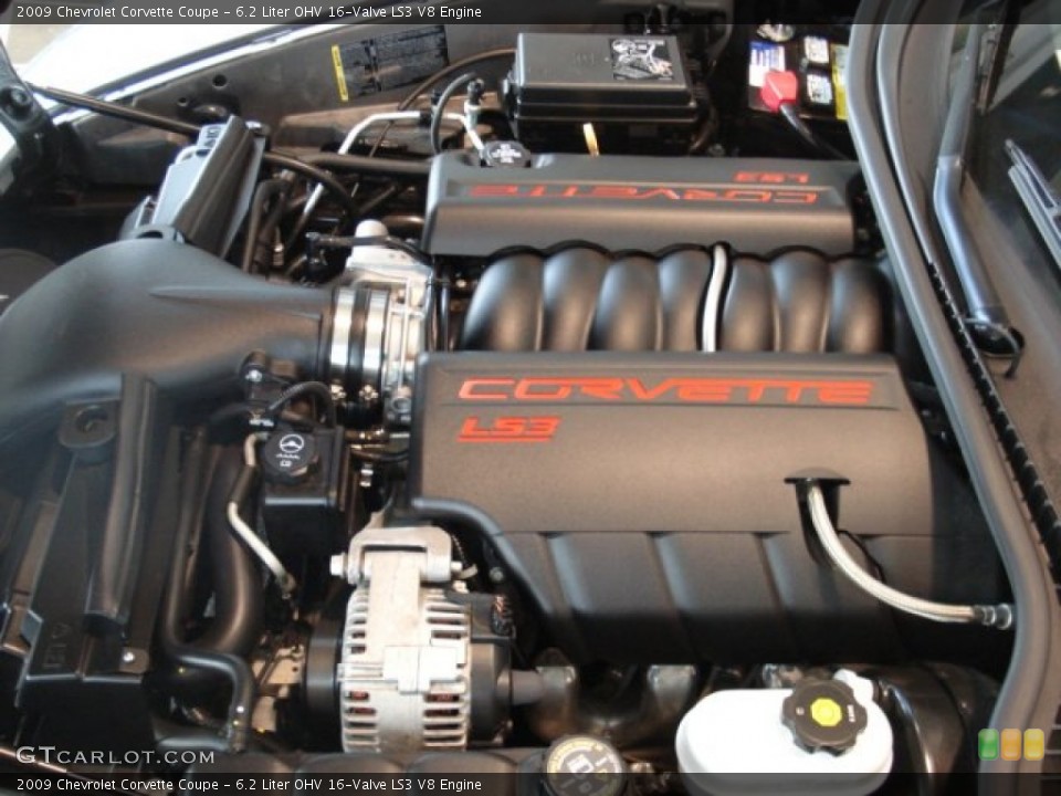 6.2 Liter OHV 16-Valve LS3 V8 Engine for the 2009 Chevrolet Corvette #57270275
