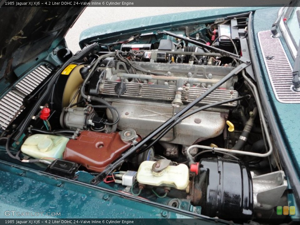 4.2 Liter DOHC 24-Valve Inline 6 Cylinder 1985 Jaguar XJ Engine