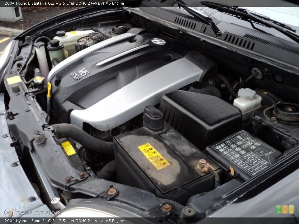 3.5 Liter DOHC 24-Valve V6 Engine for the 2004 Hyundai Santa Fe #57308038