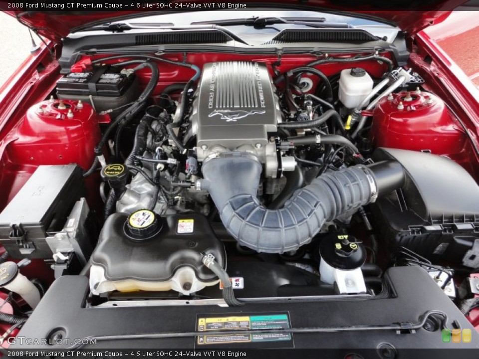 4.6 Liter SOHC 24-Valve VVT V8 Engine for the 2008 Ford Mustang #57312004