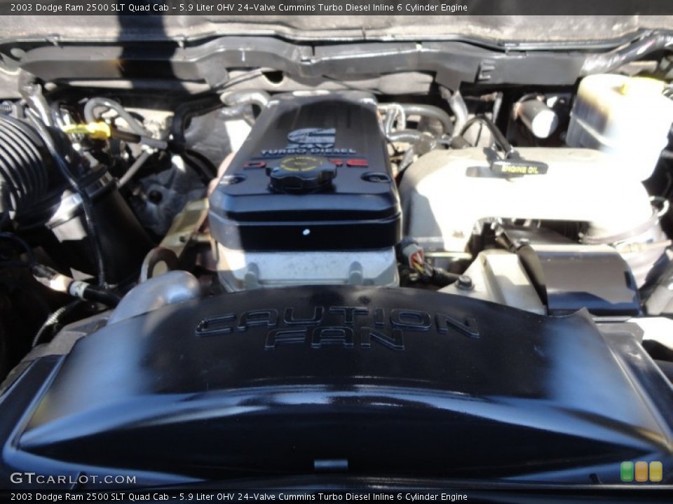 5.9 Liter OHV 24-Valve Cummins Turbo Diesel Inline 6 Cylinder Engine for the 2003 Dodge Ram 2500 #57314577