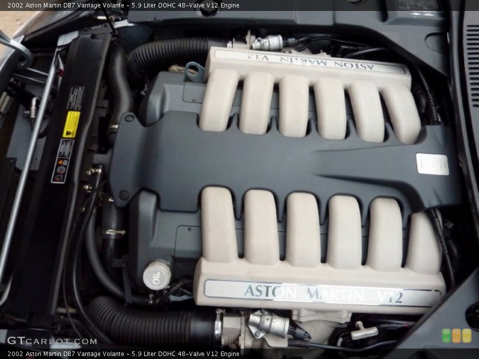 5.9 Liter DOHC 48-Valve V12 Engine for the 2002 Aston Martin DB7 #57322666