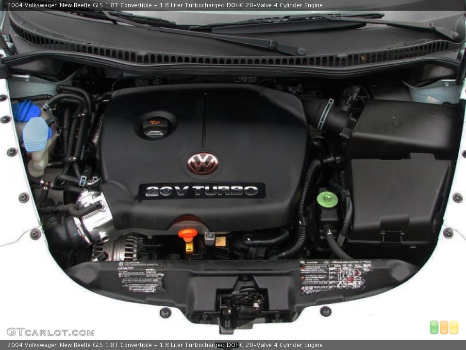 1.8 Liter Turbocharged DOHC 20-Valve 4 Cylinder Engine for the 2004 Volkswagen New Beetle #57330931
