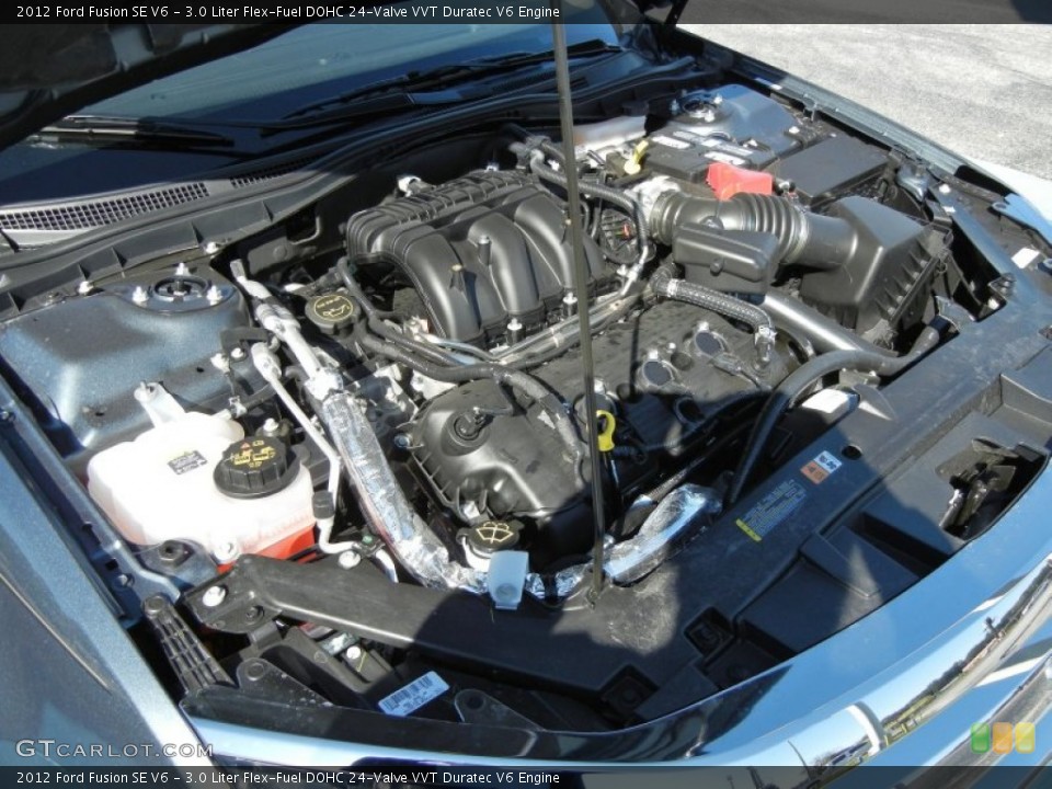3.0 Liter Flex-Fuel DOHC 24-Valve VVT Duratec V6 Engine for the 2012 Ford Fusion #57332490