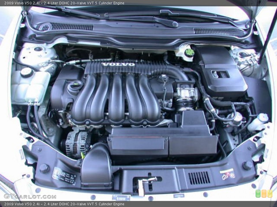 2.4 Liter DOHC 20-Valve VVT 5 Cylinder Engine for the 2009 Volvo V50 #57333571