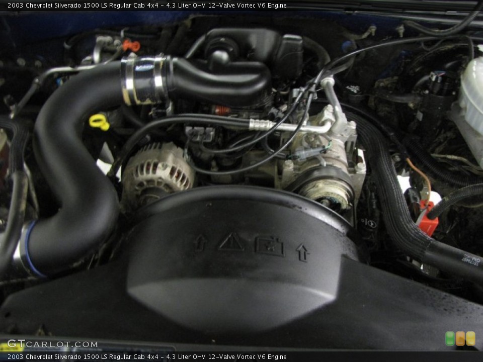 4.3 Liter OHV 12-Valve Vortec V6 Engine for the 2003 Chevrolet Silverado 1500 #57351215