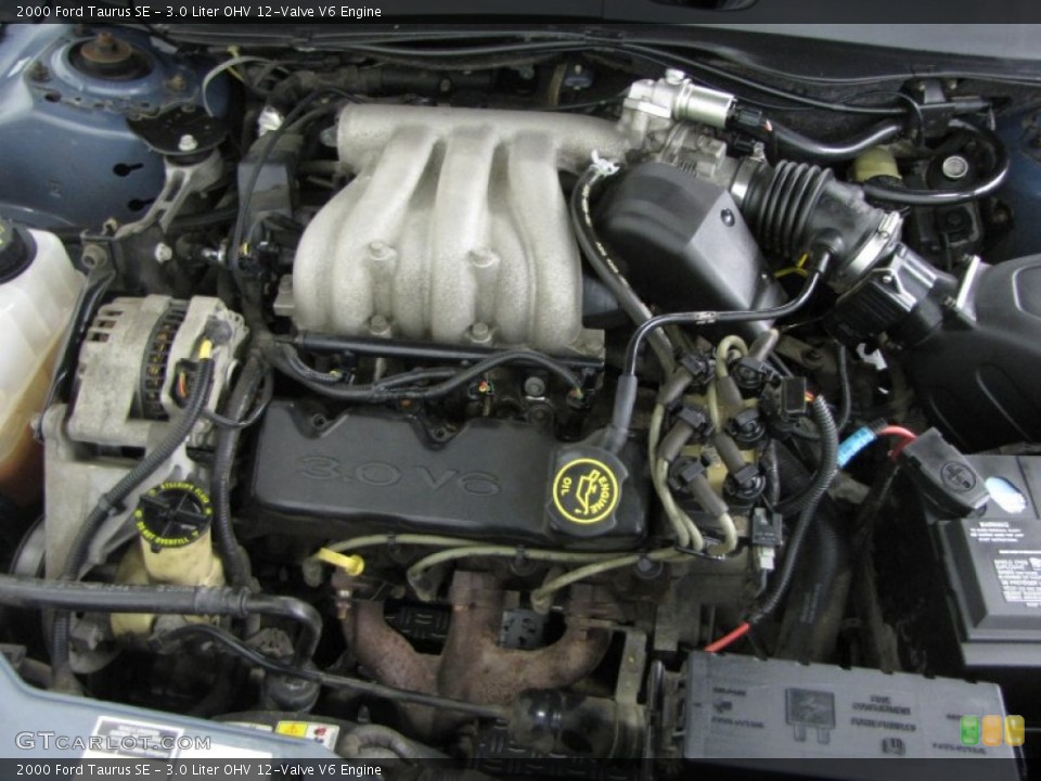 3.0 Liter OHV 12-Valve V6 2000 Ford Taurus Engine