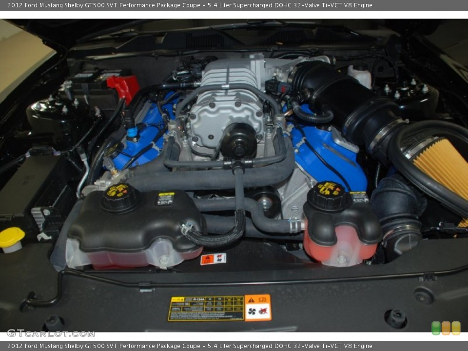 5.4 Liter Supercharged DOHC 32-Valve Ti-VCT V8 Engine for the 2012 Ford Mustang #57364069
