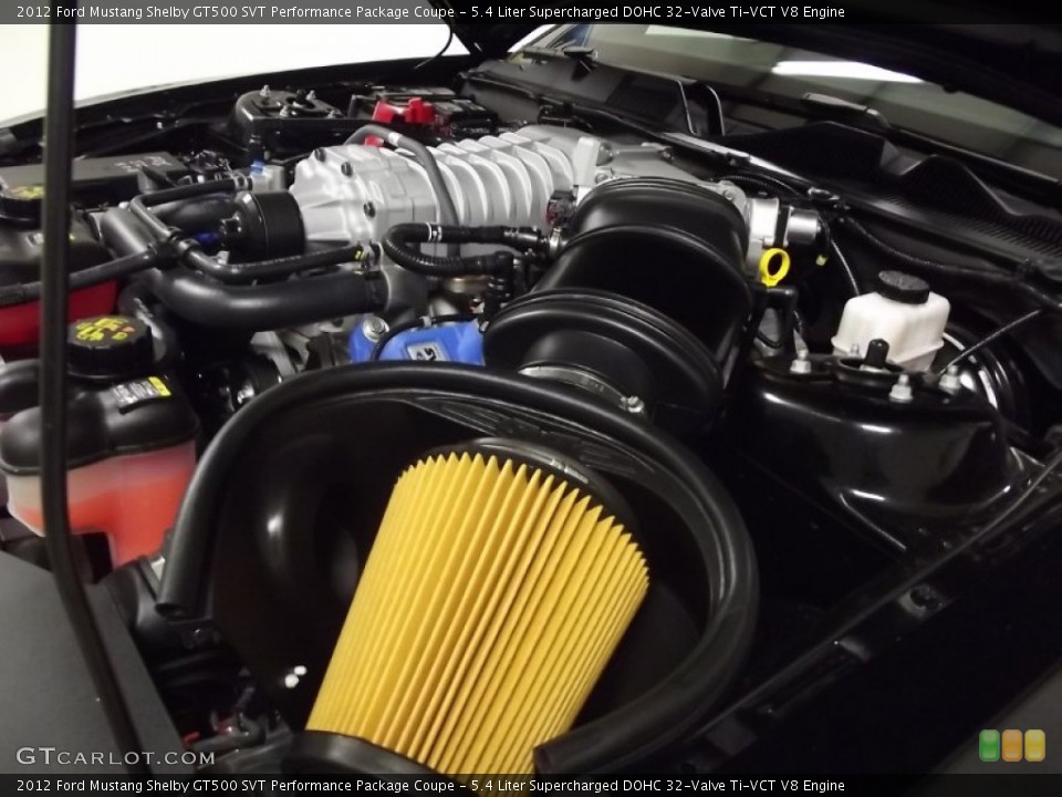 5.4 Liter Supercharged DOHC 32-Valve Ti-VCT V8 Engine for the 2012 Ford Mustang #57364385