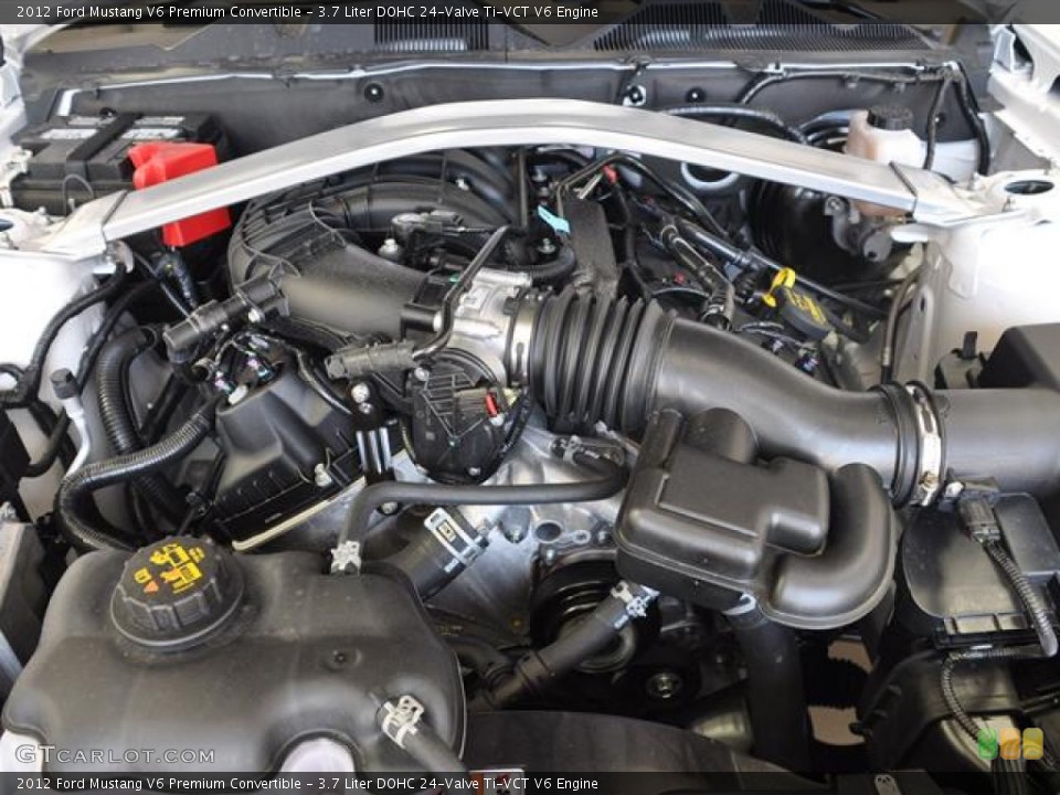 3.7 Liter DOHC 24-Valve Ti-VCT V6 Engine for the 2012 Ford Mustang #57364587