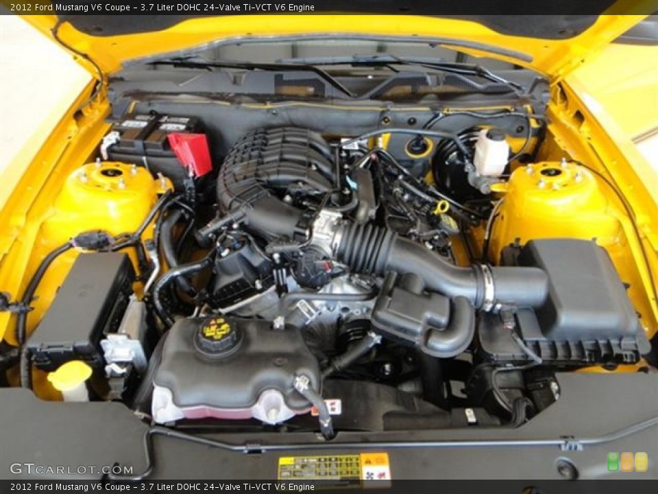3.7 Liter DOHC 24-Valve Ti-VCT V6 Engine for the 2012 Ford Mustang #57364753