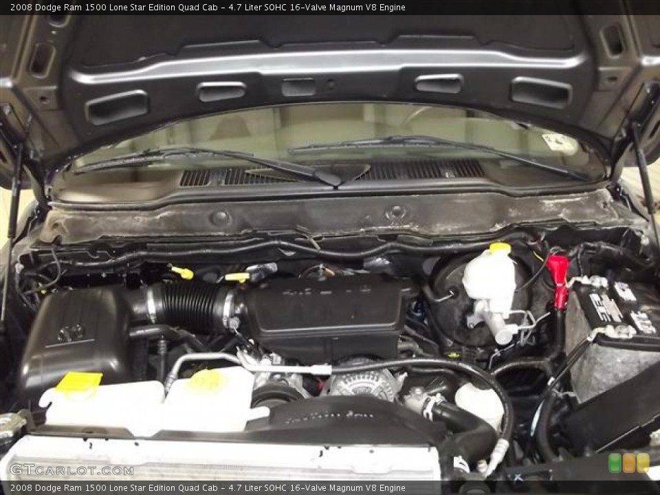 4.7 Liter SOHC 16-Valve Magnum V8 Engine for the 2008 Dodge Ram 1500 #57384824