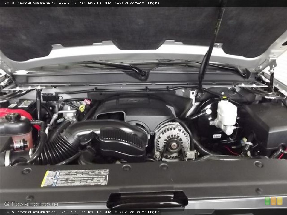 5.3 Liter Flex-Fuel OHV 16-Valve Vortec V8 Engine for the 2008 Chevrolet Avalanche #57385073