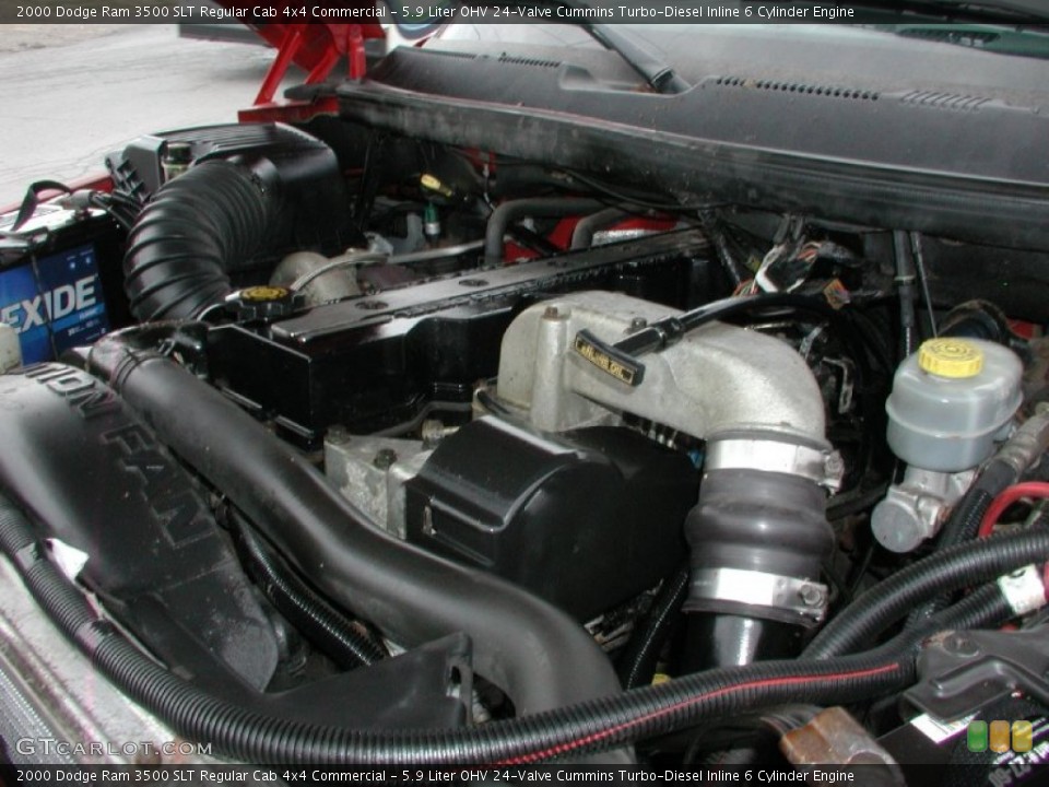 5.9 Liter OHV 24-Valve Cummins Turbo-Diesel Inline 6 Cylinder Engine for the 2000 Dodge Ram 3500 #57388409