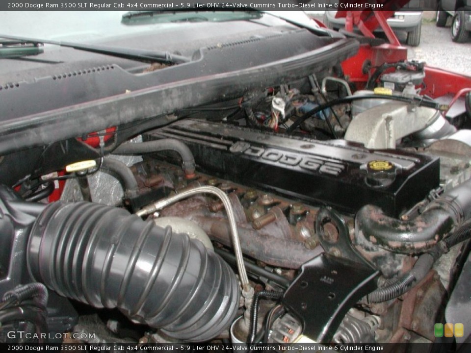 5.9 Liter OHV 24-Valve Cummins Turbo-Diesel Inline 6 Cylinder Engine for the 2000 Dodge Ram 3500 #57388421