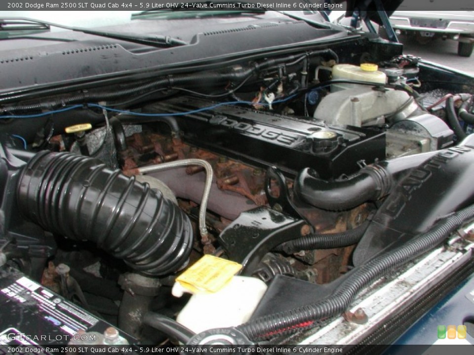 5.9 Liter OHV 24-Valve Cummins Turbo Diesel Inline 6 Cylinder Engine for the 2002 Dodge Ram 2500 #57388643